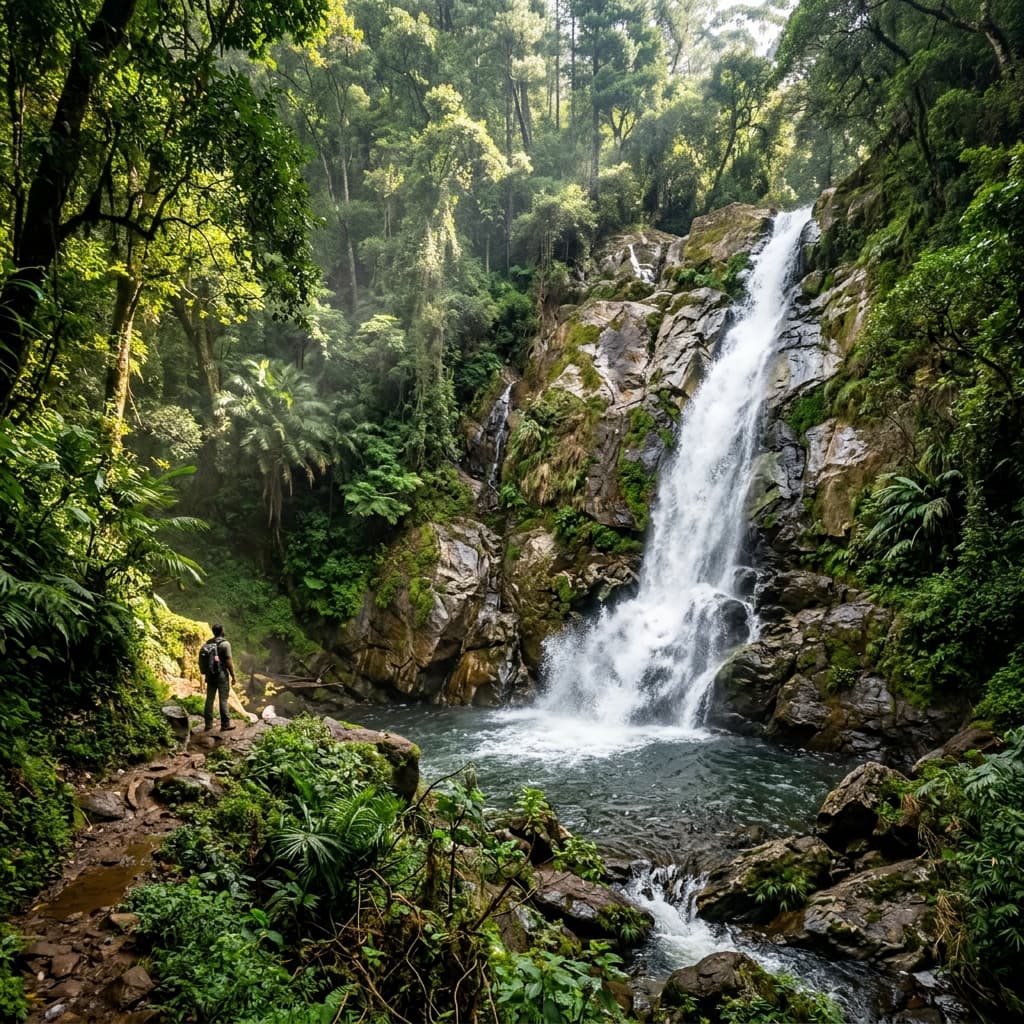 Kukkal Caves, Terrace Farming & Remote Waterfalls
